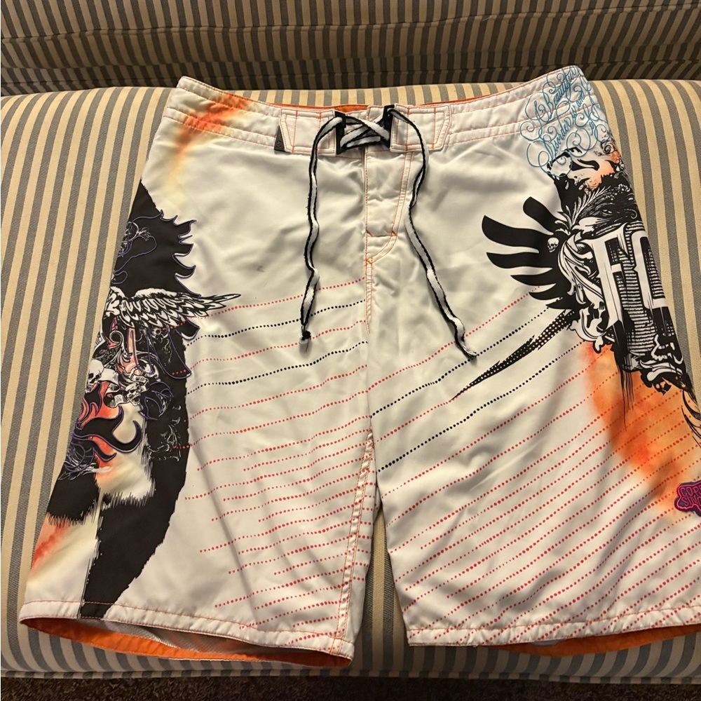 Y2K men’s fox boarding swim shorts